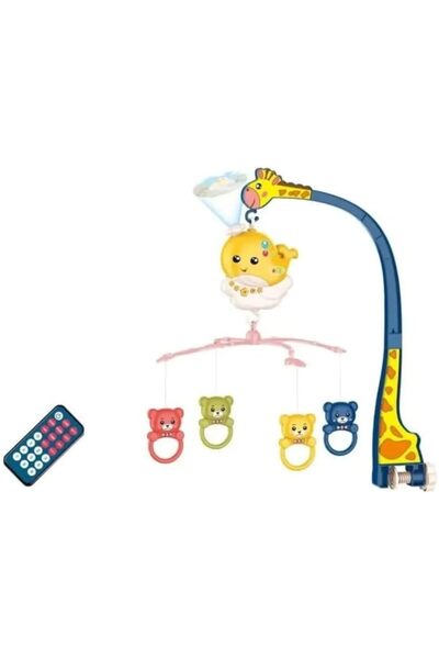 kaki kids علاقة سرير الطفل مع الموسيقى والضوء ووظيفة المؤقت وخشخيشة دوارة معل...