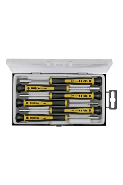 FELO 24996166, Precision Screwdriver Set with Tubular Tips, 6 Pieces