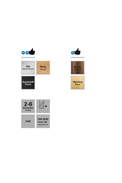 Datron T-Slot Milling Cutter, 4 Flutes, 0068426, 15.0 x 3.0 x 6.0 mm