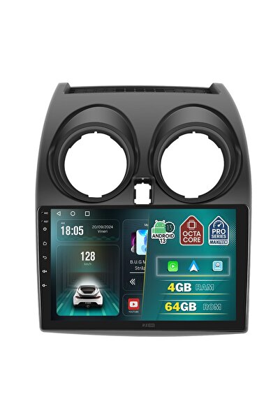 MaxTech Navigatie Nissan Qashqai J10 (2006-2013) dedicata, CANBUS Inclus, 4 GB Ram 64 GB Rom OctaCore