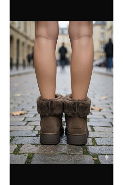 Brs Önden Fermuarlı İçi Yünlü Bot