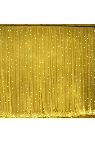 GOLD MARKET Christmas Curtain Lights Outdoor IP44, 10 m x 2 m, 1200 LEDs, Warm White, 8 Light Modes with Remote,