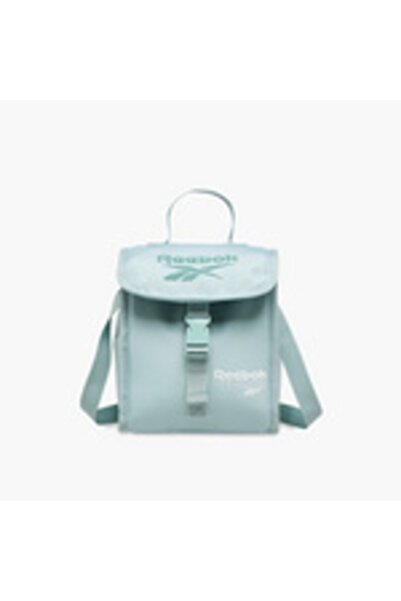 Reebok Lunch Bag with Zipper Closure and Logo Prints by