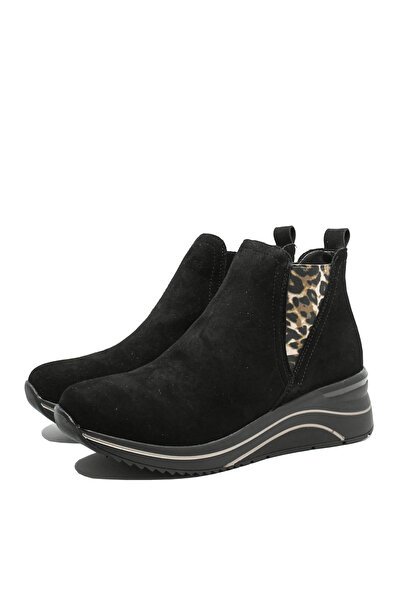Remonte Black Ankle Boots from Suede Leather