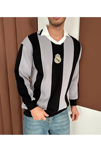 KUN SPORTSWEAR KRUVAZE YAKA PREMİUM SWEATSHİRT OVERSİZE UNİSEX