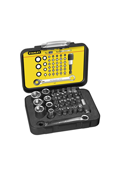 Stanley 1-13-907, 40-Piece Screwdriver Bit Set 1/4"