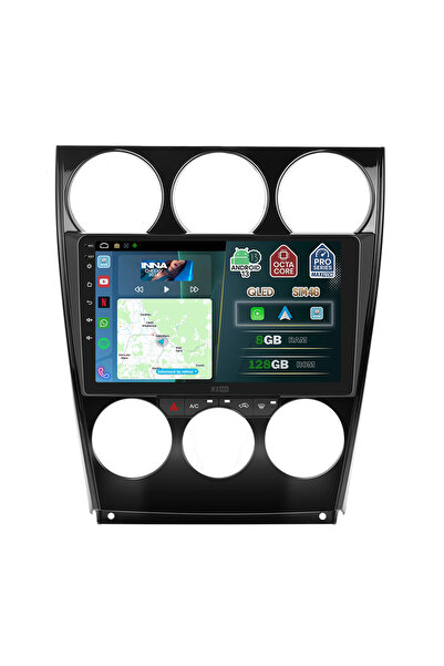 MaxTech Navigatie Mazda 6 (2002-2008) dedicata, 8 GB Ram 128 GB Rom OctaCore, Carplay & Android auto