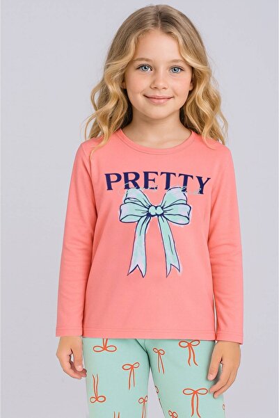 diamondstar Set de pijamale pentru fetiță, cu mâneci lungi, 100% bumbac, cu i...