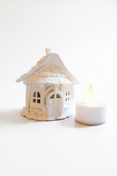 Mescolare 3D Baskı Kar Evi – LED Işıklı Mini Ev Dekor Yılbaşı Hediye Fikri