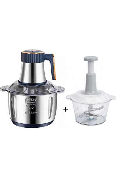 BEYERS Tocător electric profesional Beyers, bol din oțel inoxidabil de 3 l, 1000 W, 4 lame, model 2025 + cadou