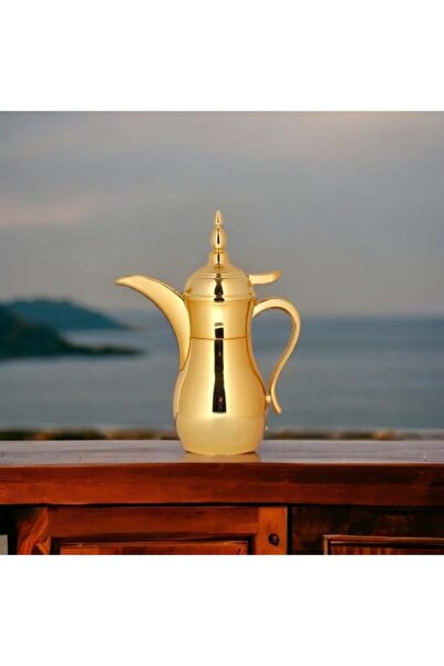 AL-HAMAMMI Golden coffee thermos in the shape of a coffee pot (750 ml)
