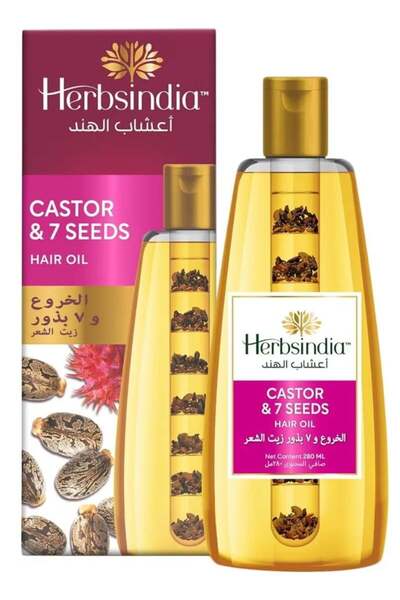 Herbsindia Castor & 7 Herbal Seeds Hair Oil 180ml