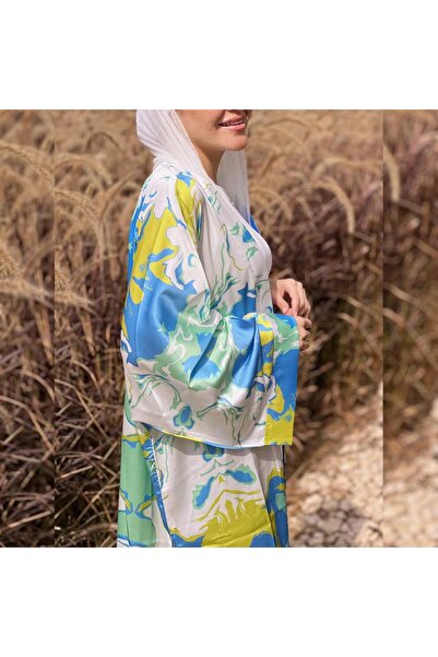 outline Women's Satin Cardigan in Summer Colors