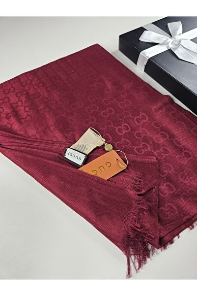 Miorel Scarfs G Desen Kaşmir İpek Şal Çift Taraflı Silk Cashmere Shawl