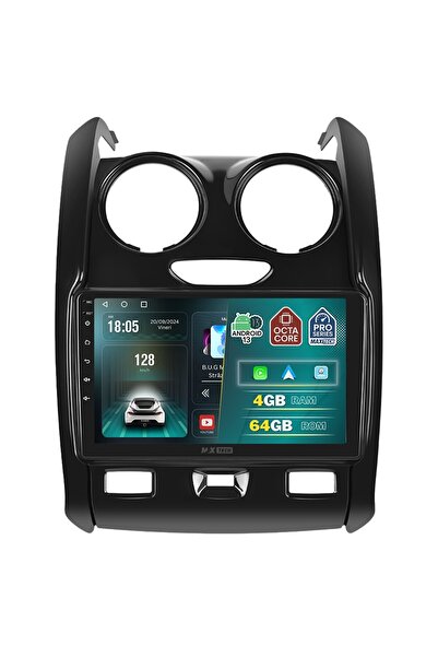 MaxTech Navigatie Dacia Duster 1 2013-2017 dedicata, 4 GB Ram 64 GB Rom OctaCore, Carplay & Android