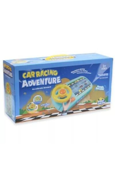 PORKY Shop Car Simulator with Steering Wheel, Sounds, Realistic Movement