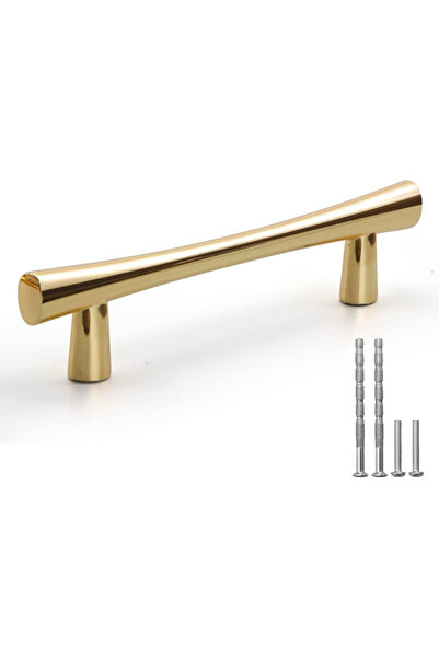 OEM Mânere din oțel auriu, 135 cm, 96 cm între găuri, set de 5 bucăți