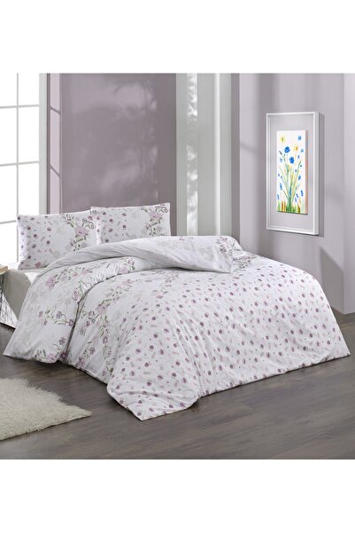 Bikaya Home Set de lenjerie de pat dublu Crystal Ranforce |   100% bumbac |  ...