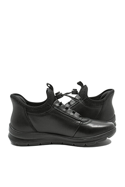 Rieker Low ankle boots with elastic edge, Rieker, black, leather