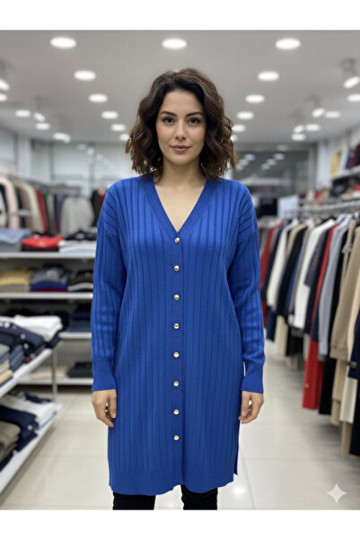 BERNEO Women's Cold Rope Mercerized Button Detailed Jacket