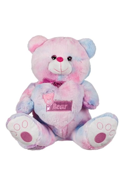 Davida Dreams Ursulet de plus, cu inimioara si fundita, 45 cm, multicolor