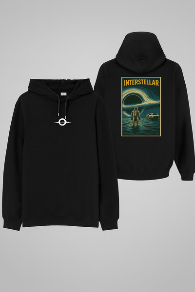 MODA Φούτερ με κουκούλα για ενήλικες Interstellar με τύπωμα με κουκούλα