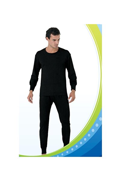 Ceylanoğlu 2018 ERKEK SİYAH İNTERLOK PENYE UZUN ÜST---2 ADET---