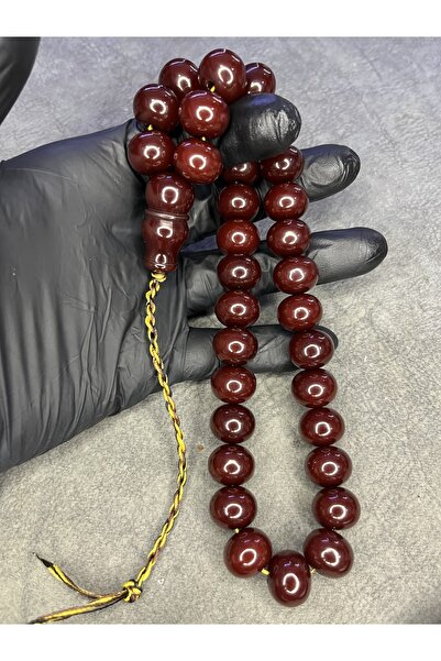 Mos Tespih Wheel Cut Old Rope Tassel High-End Tightening Amber Prayer Beads