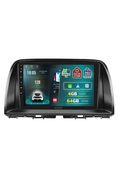MaxTech Navigatie Mazda CX-5 2012-2015 dedicata, 4 GB Ram 64 GB Rom OctaCore, Carplay