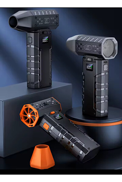 Voground Mini Turbo Jet Fan Toz Üfleyici 160000 RPM 3000mAh Şarj Edilebilir Cep Boyutunda