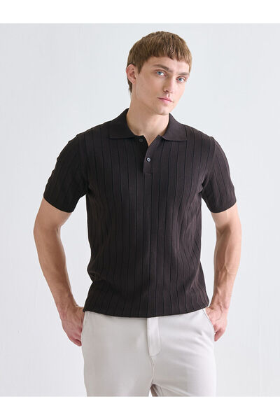 LC Waikiki Ozmarka New Season Polo Neck Short Sleeve Men's Knitwear Sweater