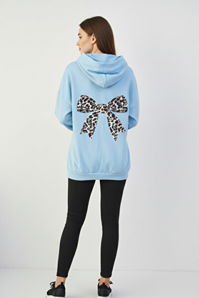 Vengeance Outlet Hanorac supradimensionat cu glugă pentru femei, cu model cu ...