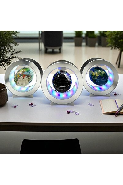 ALPJOY Manyetik Sihirli Dünya Küresi 4'inç Hareketli Havada Duran Sihirli Dün...