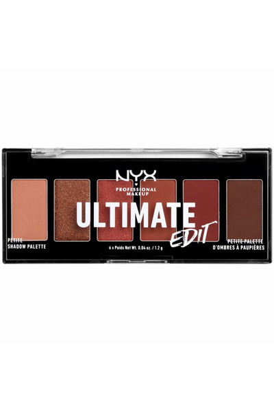 NYX Professional Makeup PM Ultimate Edit Petite Eyeshadow Palette 1 Warm Neutrals, 7.2 g