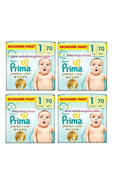 Prima Premium Care 1 Numara 70x4 = 280 adet Bebek Bezi
