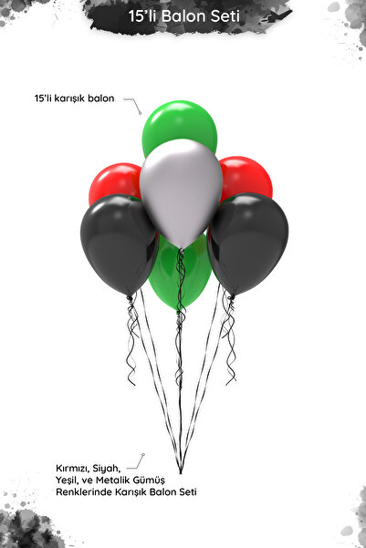 Hey Parti Minecraft Temalı - Siyah, Yeşil, Kırmızı Ve Metalik Gümüş Renklerin...