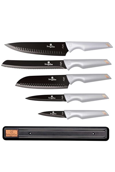 Berlinger Haus Moonlight Collection Set of 6 Knives with Magnetic Holder