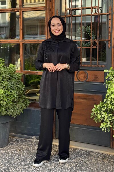 FUAT GÜRSEN FUAT GÜRŞEN Pantolonlu Takım 25K-4321 Siyah