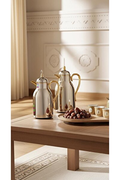 Generic طقم ترامس شاي وقهوة 1 لتر