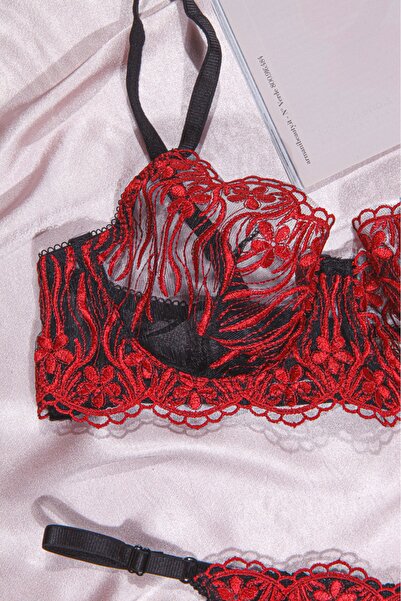 Masal Lingerie Kadın iç giyim brode dantel sütyen takım