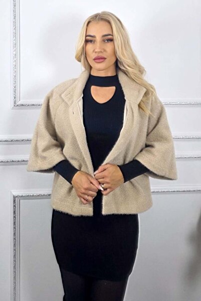 FashionForYou Κάπα με μανίκια τριών τετάρτων, μανικετόκουμπα VORRA και πέρλες...