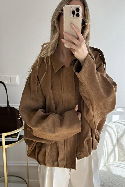 BELİZMOD Suede Look Bomber Jacket