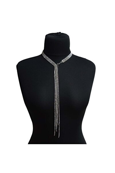 velve Colier Lavalier cu pietre semipretioase, la baza gatului,