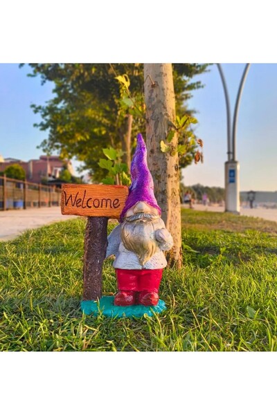 hediyeburda Welcome cüce heykeli polyester