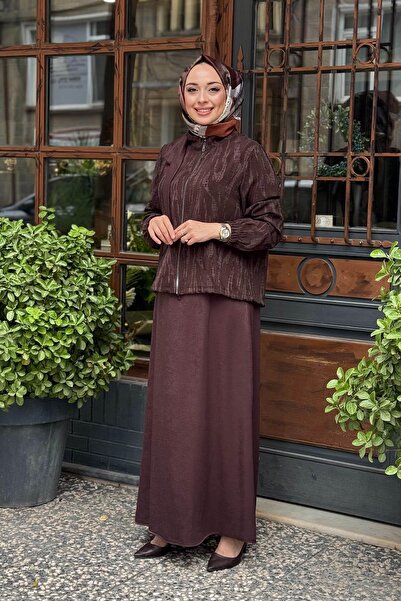 FUAT GÜRSEN FUAT GÜRŞEN Elbise 25K-4109 Kahve