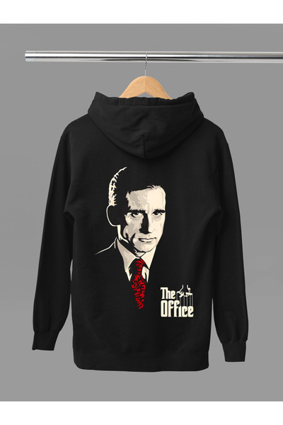 MAGORS سترة رياضية قطنية مطبوعة بأكمام طويلة وياقة مقلوبة بثلاثة خيوط من THE ...