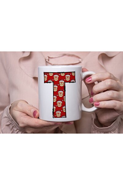 Beramussa كوب على شكل حرف T، كوب قهوة بتصميم سانتا كلوز لعيد الميلاد، هدية عي...
