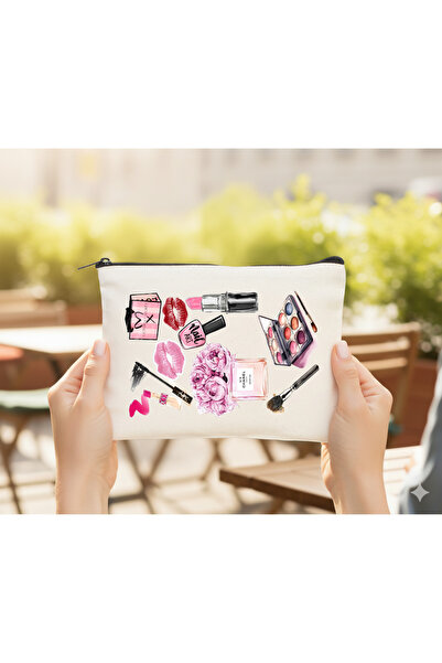 Boom town Bez Makyaj Çantası, Kalemlik, El Çantası,Bez Çanta,Cüzdan,Bakım Çan...