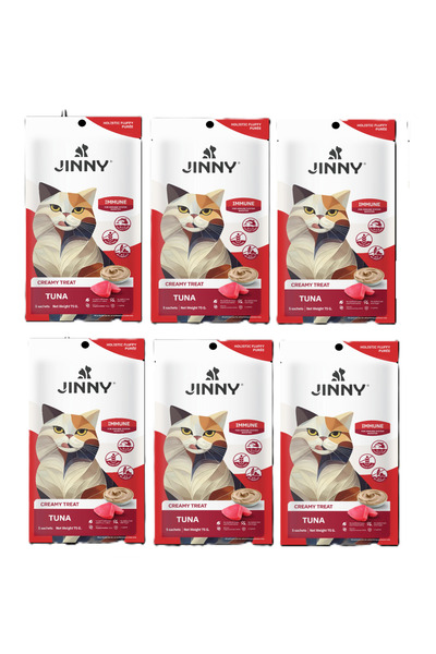 6'lı Ton Balıklı Creamy Kedi Ödülü 15 gram X 5 Şase