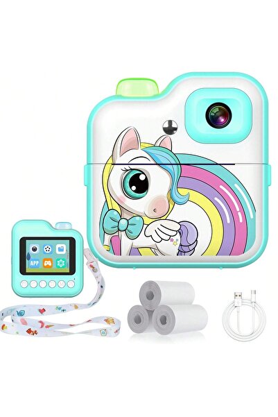 VALA Aparat foto copii cu functie de printare, V6B, Rezolutie 48Mpx 1080P, Display LCD Color 3.2", T